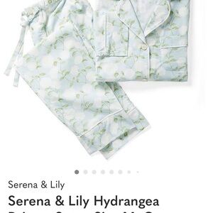 Serena & Lily Floral Pajama Set in Blue and Green
